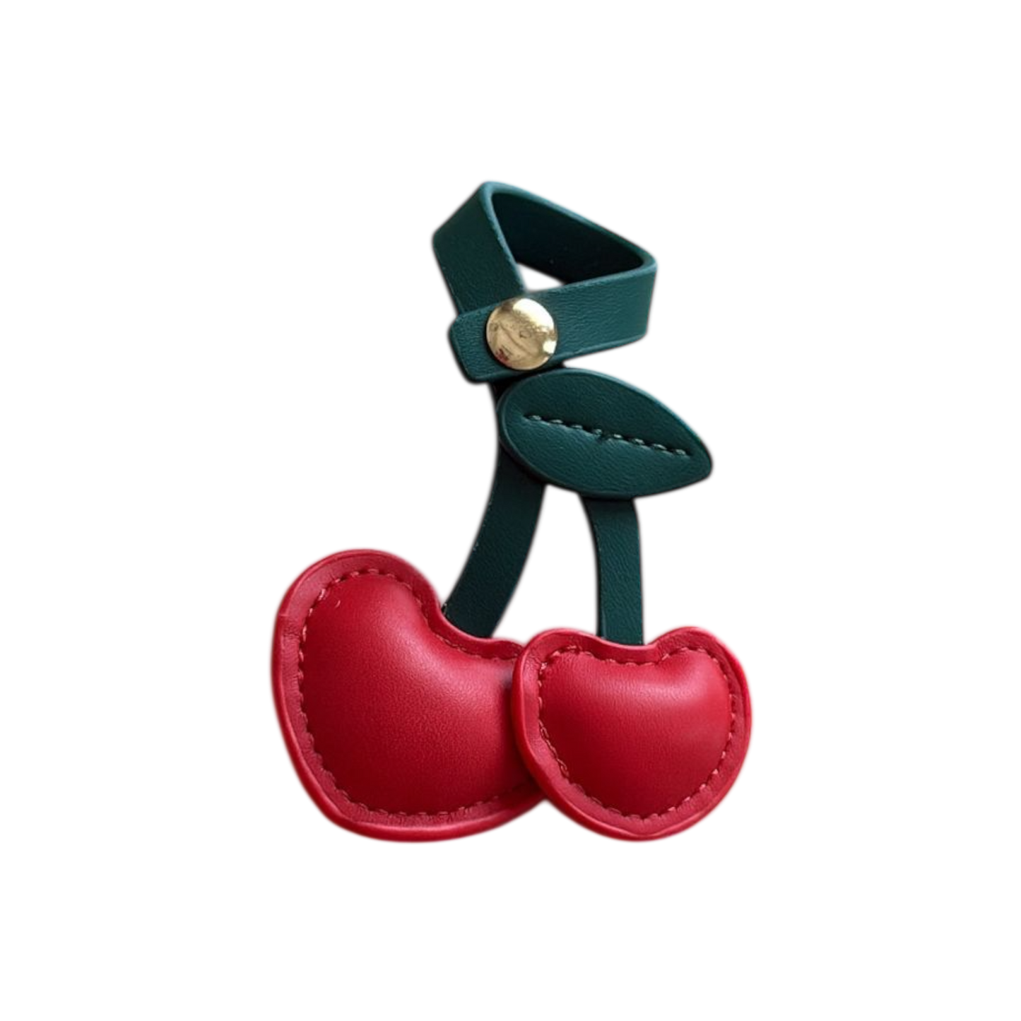 Cherry Leather Charm