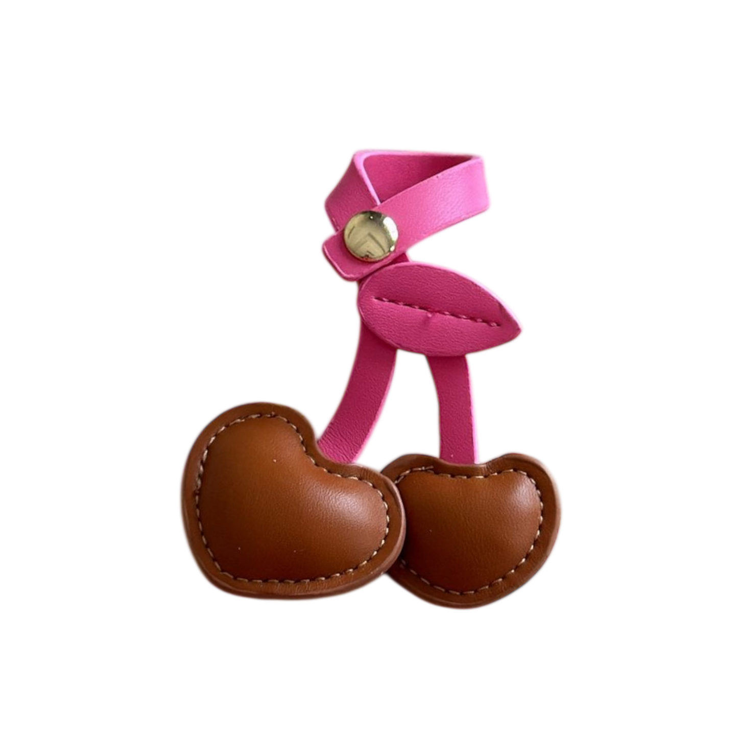 Cherry Leather Charm