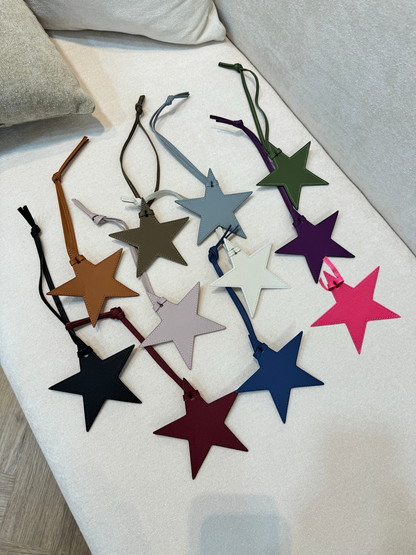 Star Leather Charm