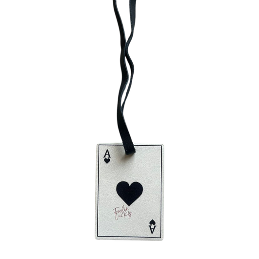 Ace Of Spades Leather Charm