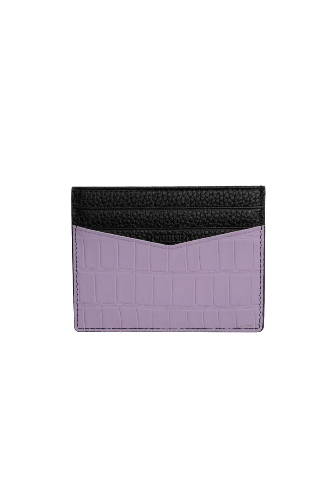 Lilac Embossed Crocodile Cardholder