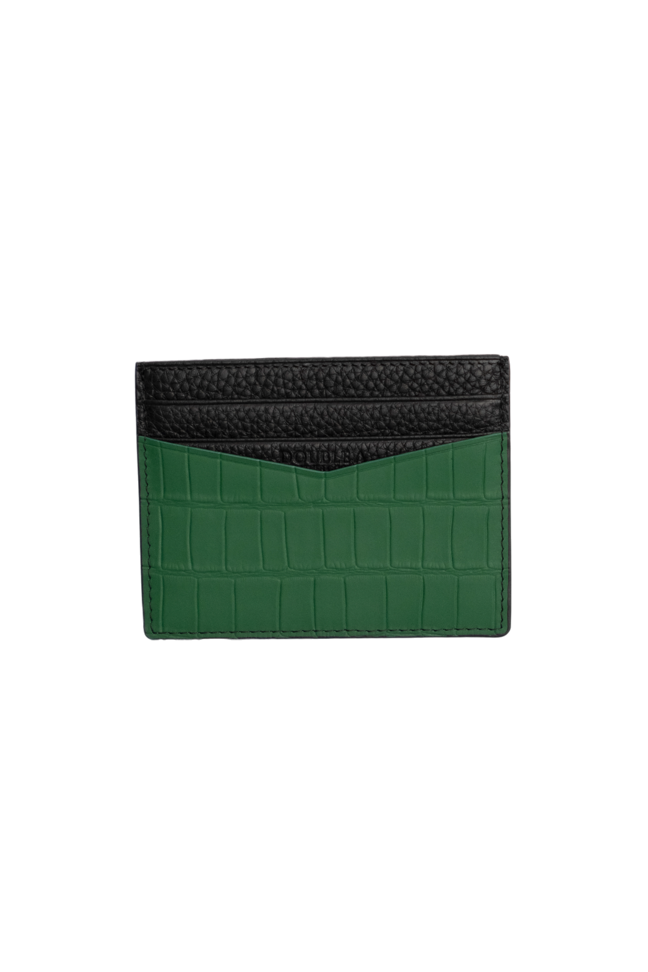 Green Embossed Crocodile Cardholder