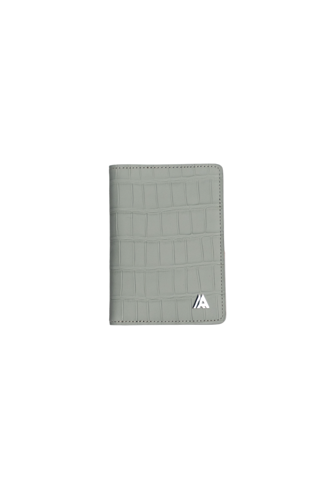 Gray Embossed Crocodile Wallet