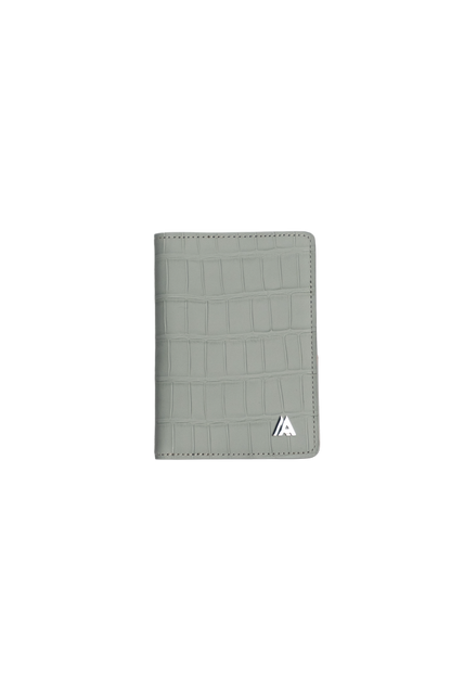 Gray Embossed Crocodile Wallet