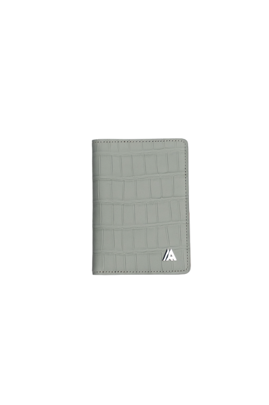 Gray Embossed Crocodile Wallet