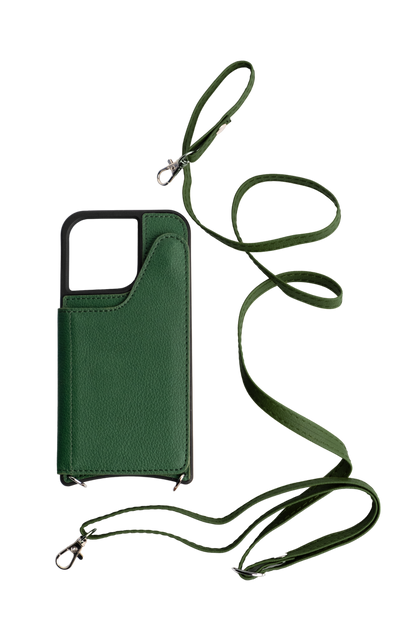 Green Cross-Body Mirror Case