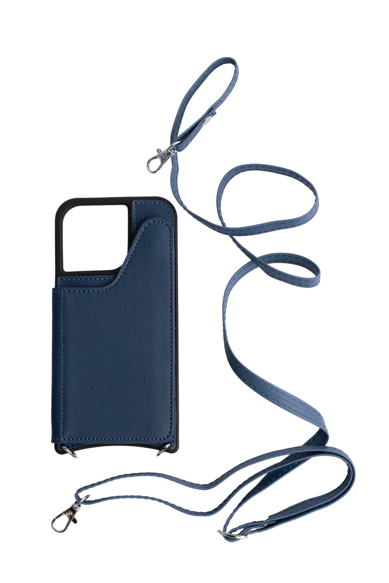 Navy Cross-Body Mirror Case