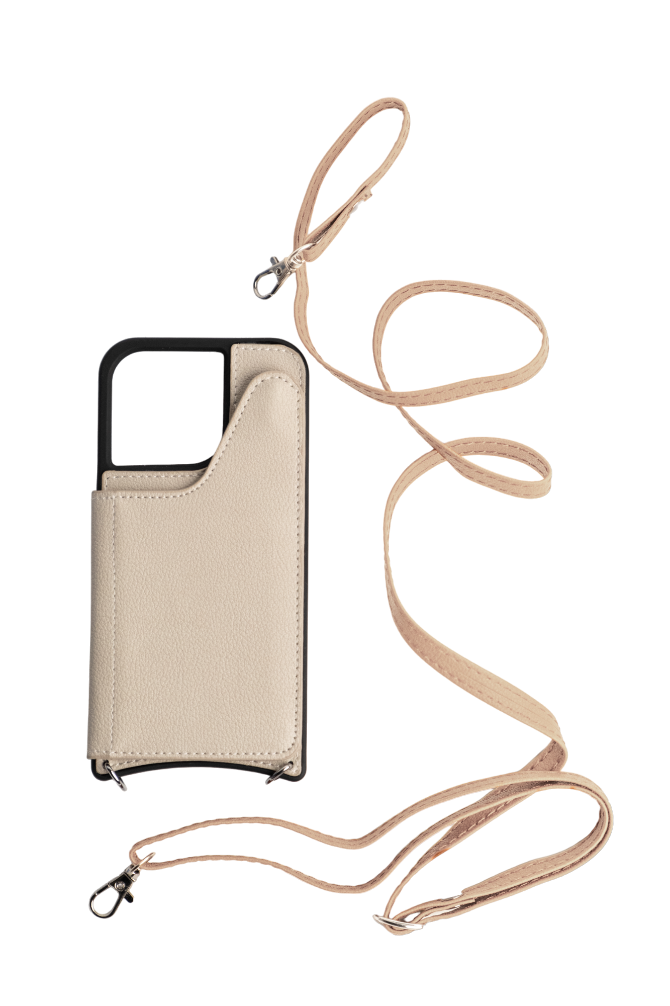 Beige Cross-Body Mirror Case