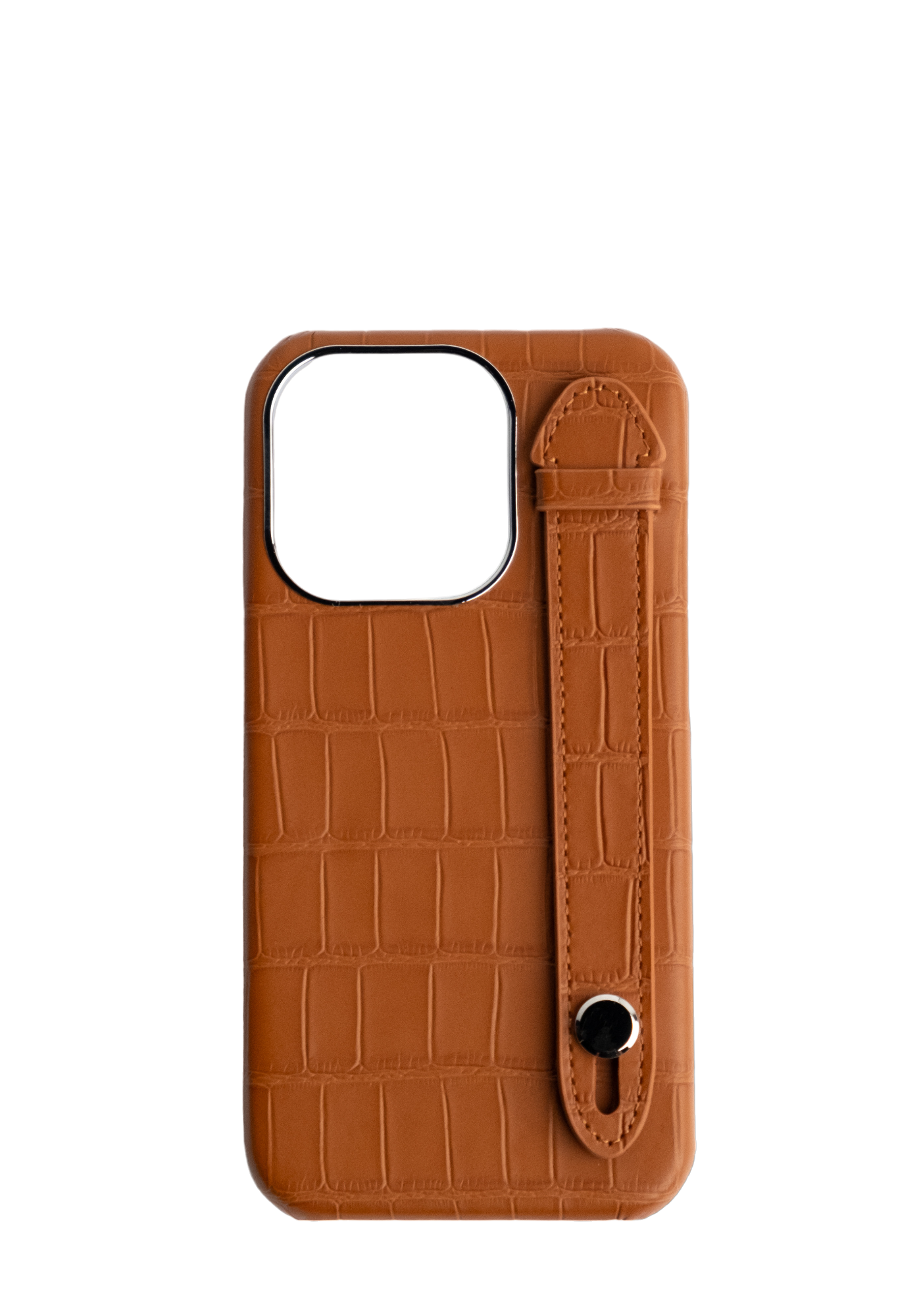 Brown Crocodile Leather Case