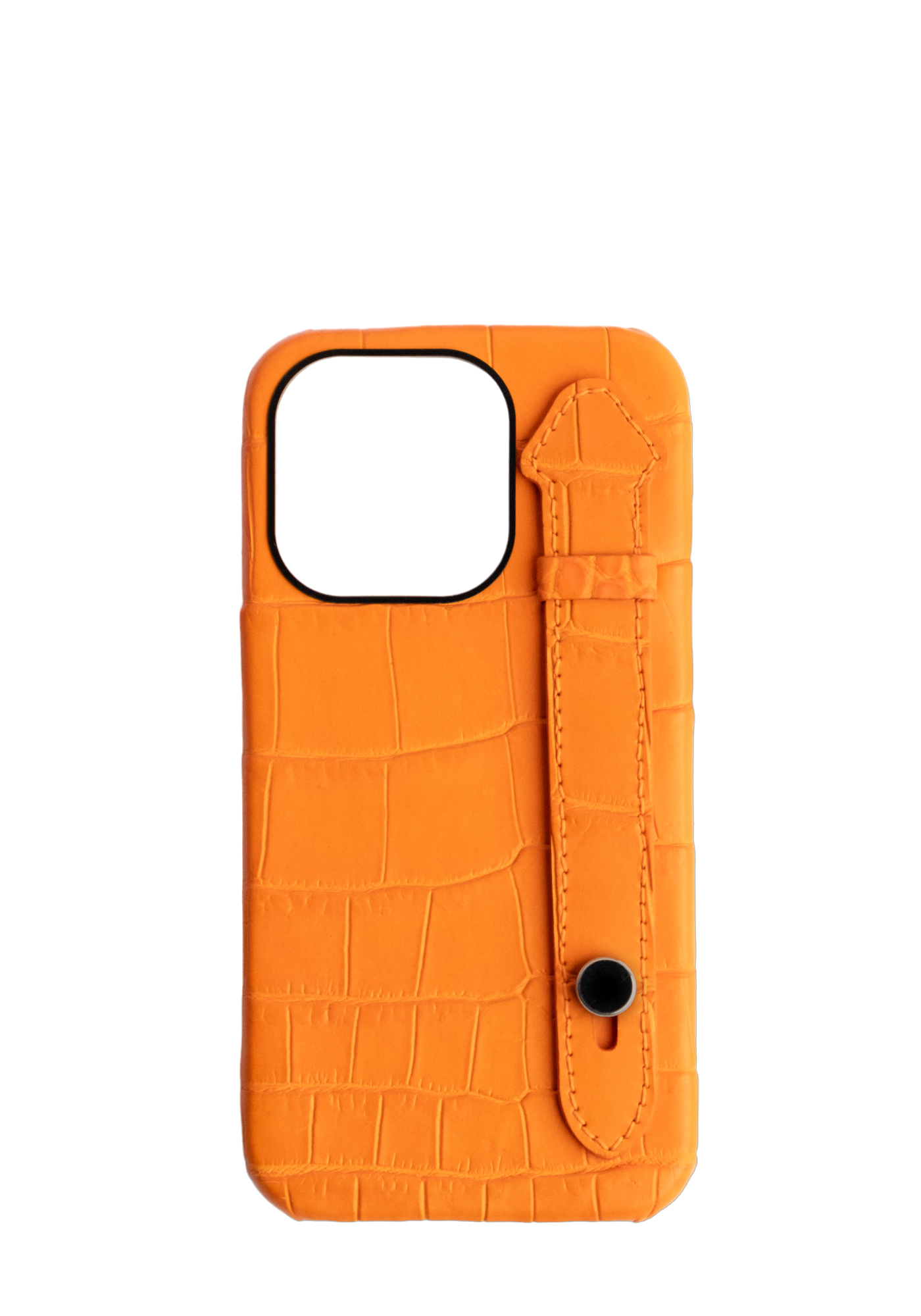 Orange Genuine Crocodile Strap Case