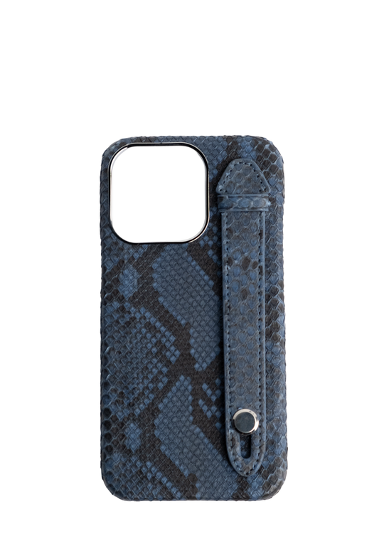 Navy Python Strap Case