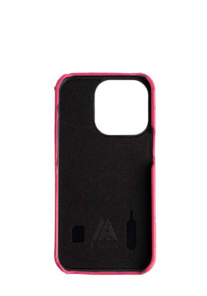 Fuchsia Embossed Crocodile Strapless Case