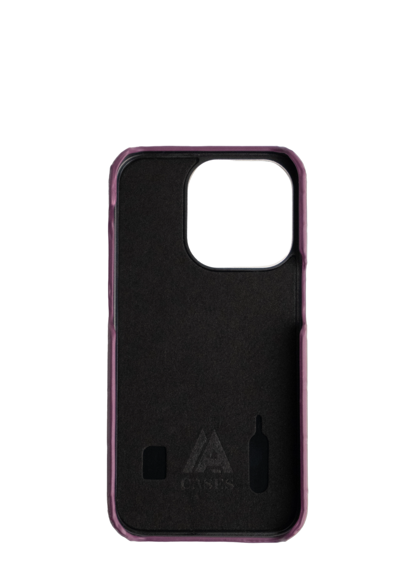 Purple Embossed Crocodile Strapless Case