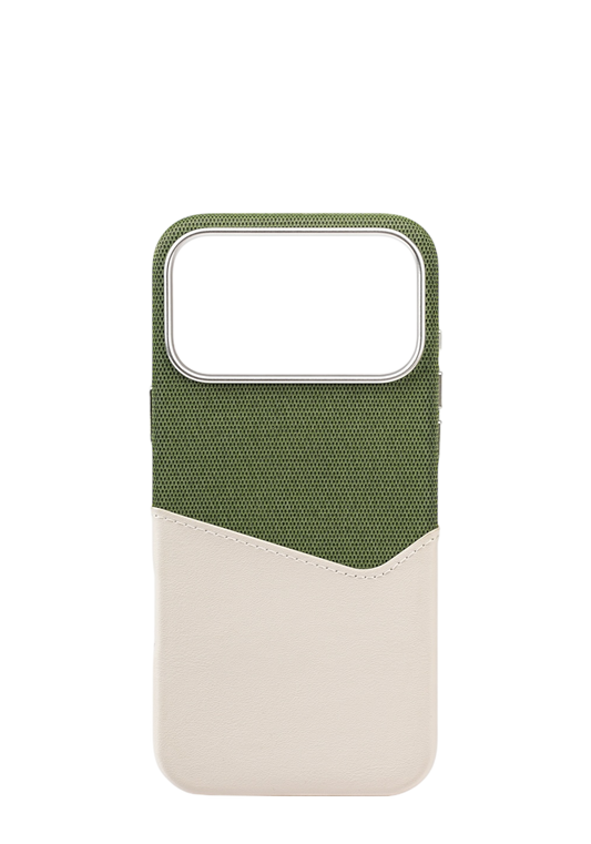 White / Green Pocket Case