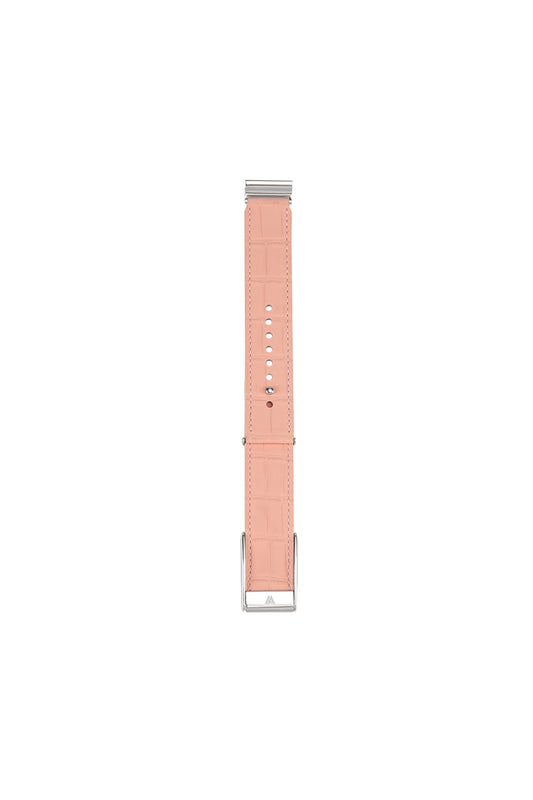 Pink Embossed Crocodile Whoop 5.0 & MG Strap
