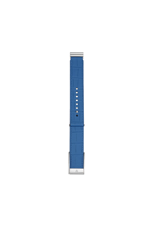Blue Embossed Crocodile Whoop 5.0 & MG Strap