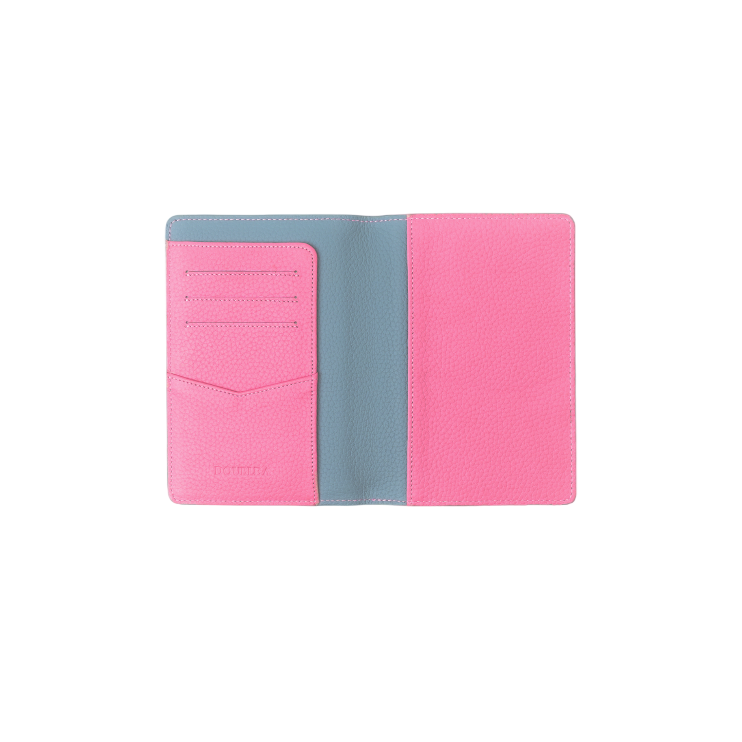 Togo Light Blue / Pink Passport Holder