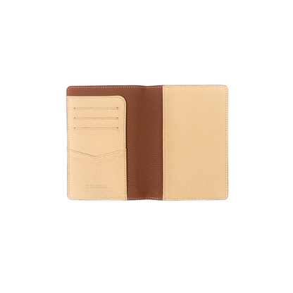 Togo Camel Brown / Beige Passport Holder