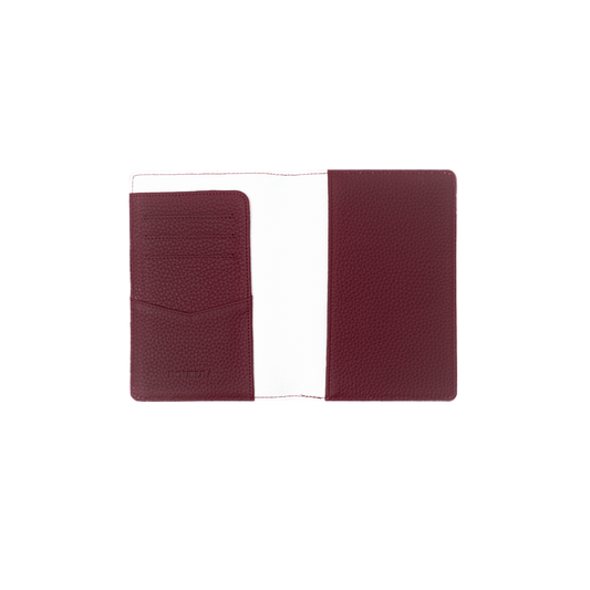 Togo White / Maroon Passport Holder