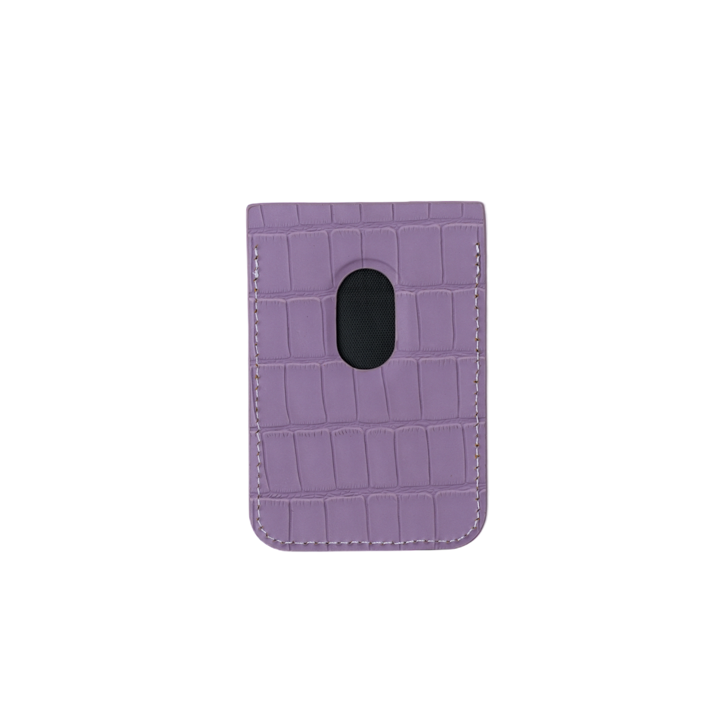 Lilac Embossed Crocodile MagSafe Wallet