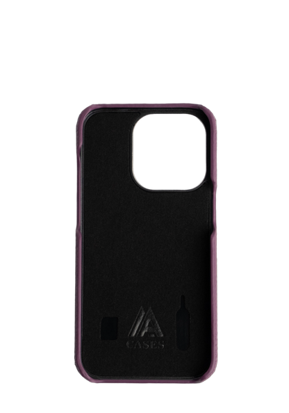 Purple Togo leather Strapless Case