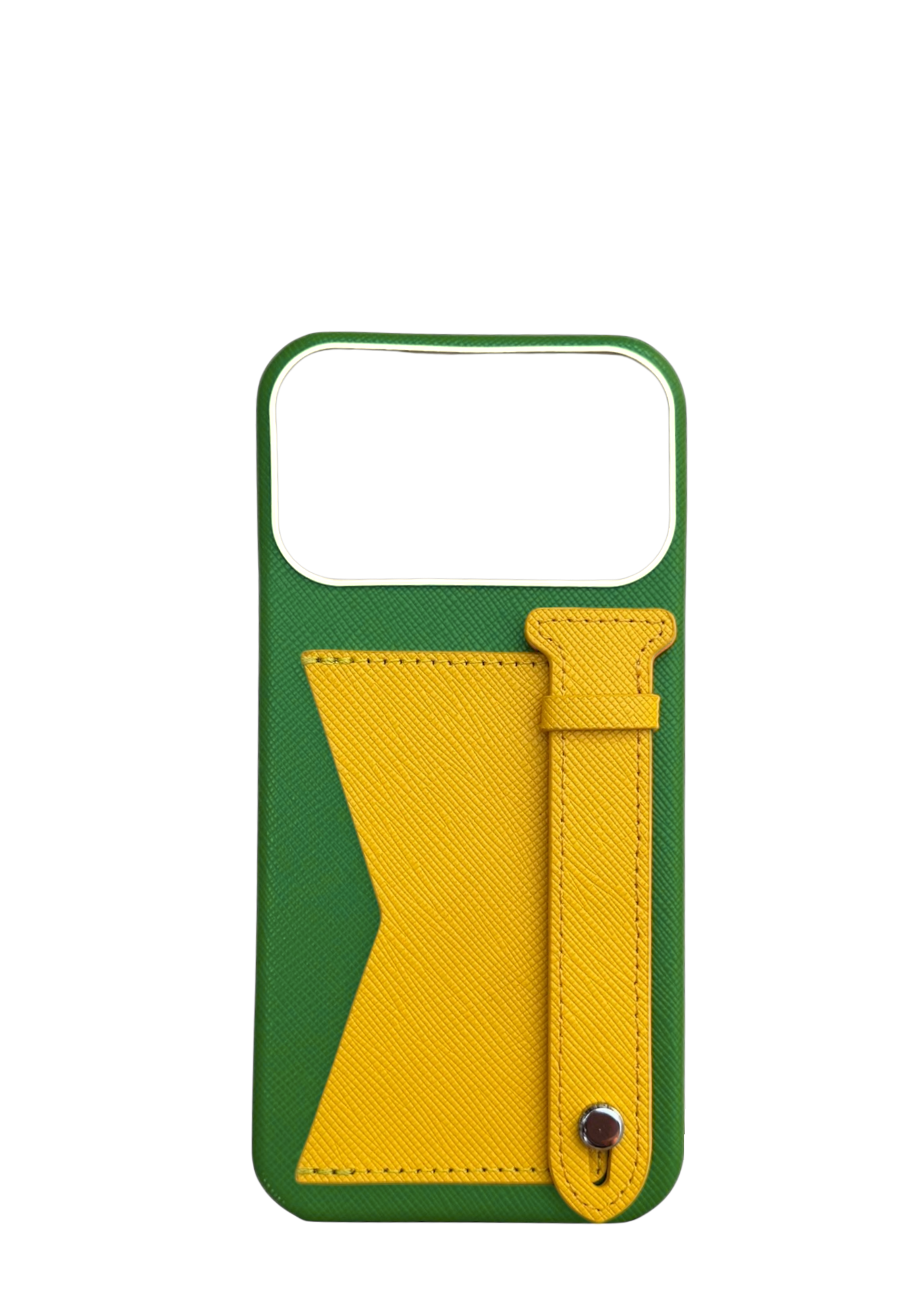 Green / Yellow Strap And Pocket Case